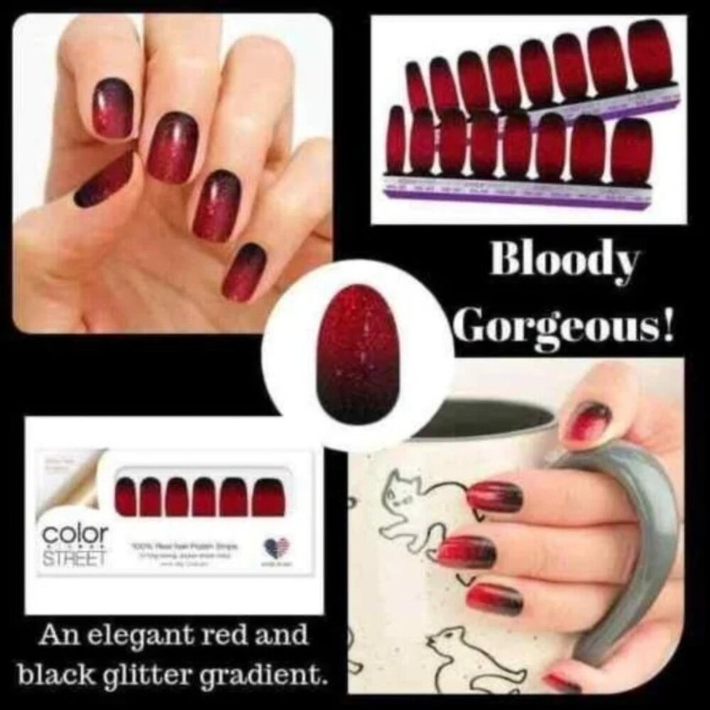 Color Street Nail Strips in BLOODY GORGEOUS